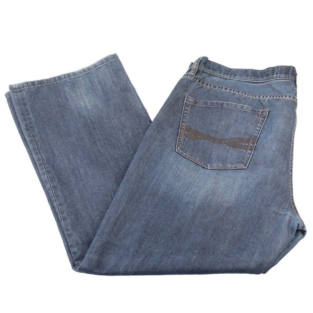 Seven7 Straight Denim Jeans Mens Size 39 X 31 Blue Dark Wash 5-Pocket Whisker - Picture 2 of 14